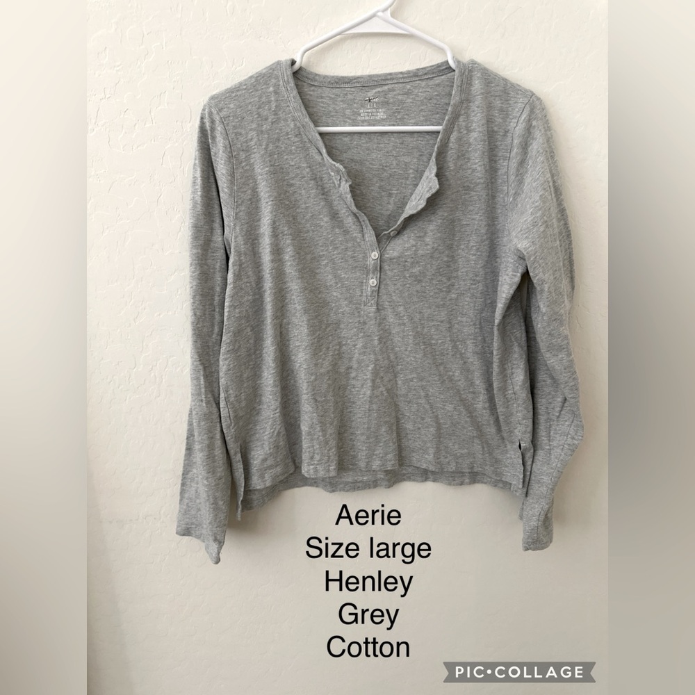 Aerie size large Henley top